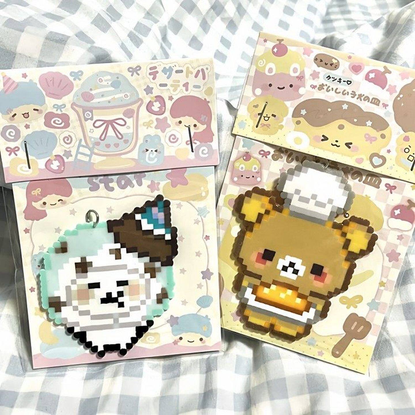 。拼豆成品包装袋漂亮礼品自封袋平口透明塑料袋结实耐用拼豆收纳