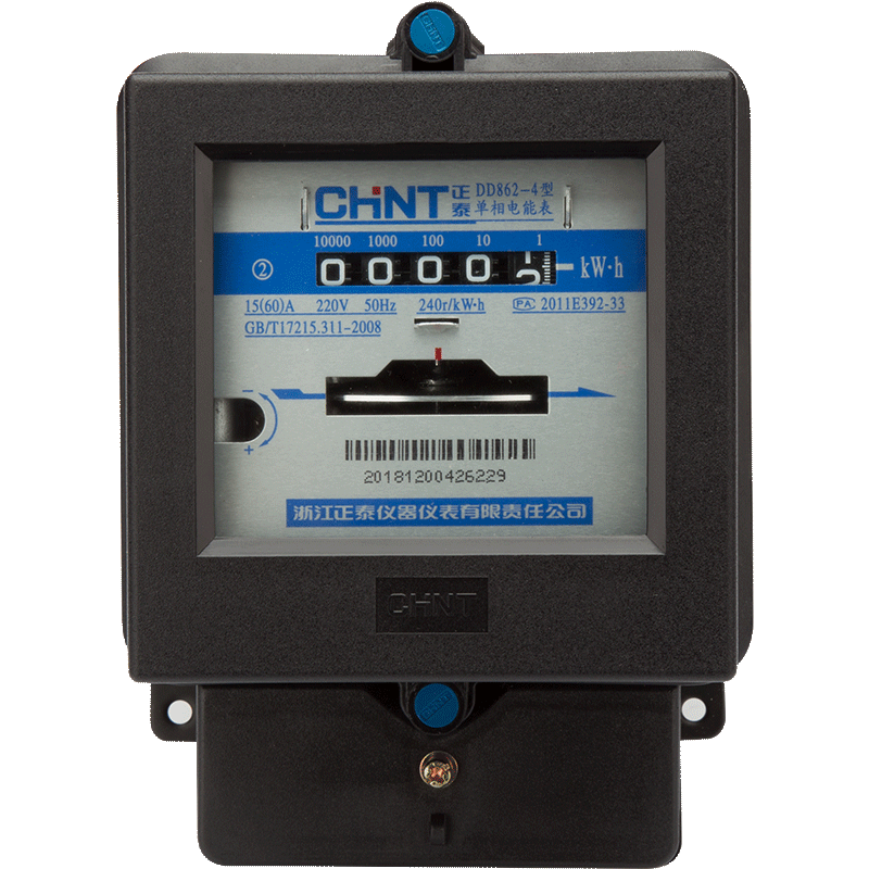 正泰单相机械式电表dd862-4老式220v出租房电能表家用高精度火表