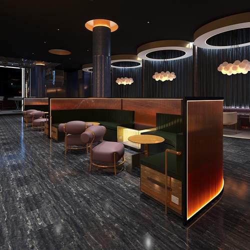 餐厅隔断围栏长虹玻璃弧