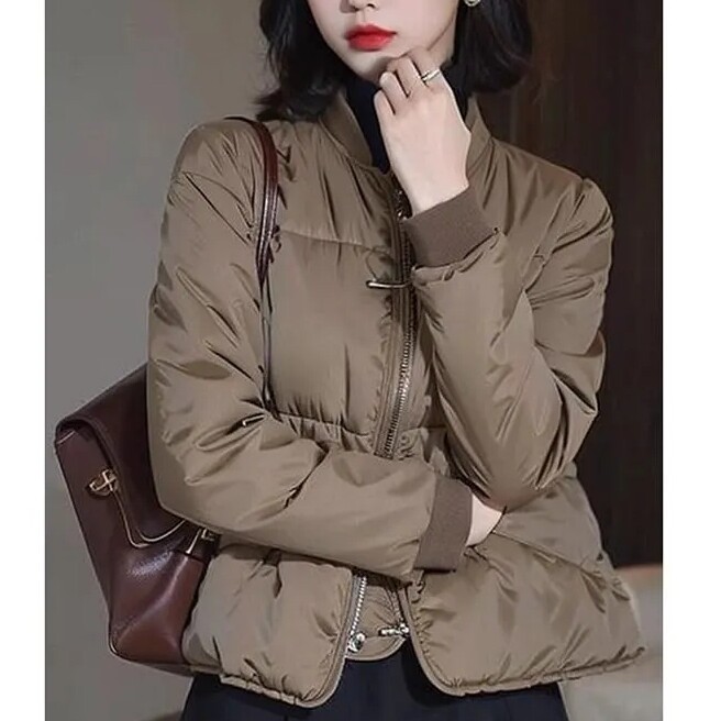 2025年新款秋冬宽松棉袄棉服外套女款冬季小个子轻薄短款棉衣潮