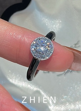 S925纯银轻奢超闪圆形