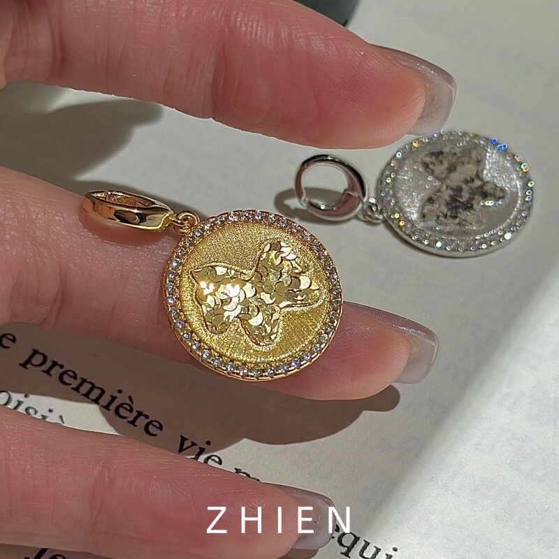 至恩S925纯银小马镶钻吊坠