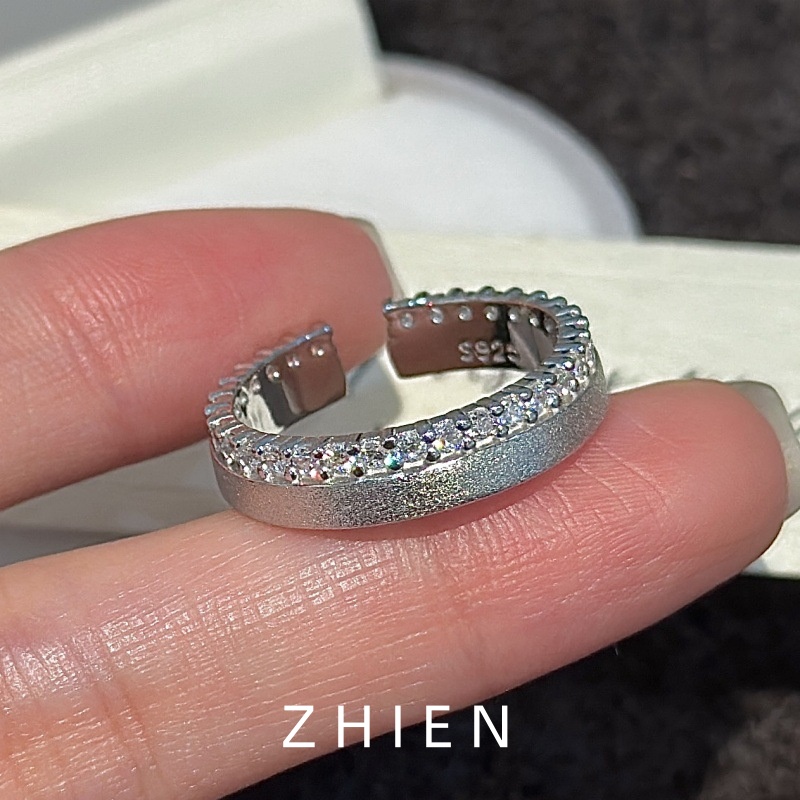 S925纯银简约小众设计戒指