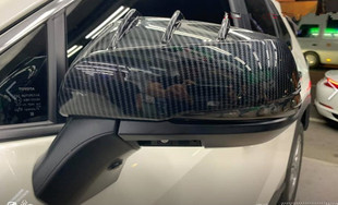 15-19款埃尔法alphard/vellfire30系碳纤后视镜盖装饰改装配件