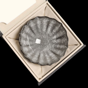 黑冰主人杯冰花开片遇水化冰茶杯单杯陶瓷茶盏建盏品茗杯冰裂釉