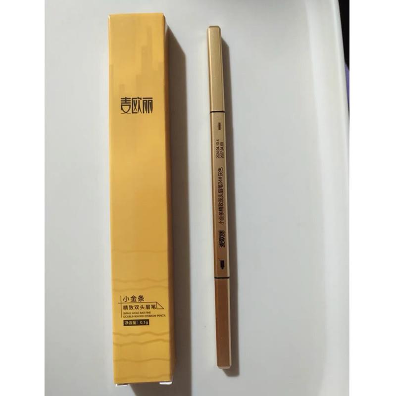 麦欧丽小金条精致双头眉笔防水防汗持久不脱妆浅咖中咖深咖色灰色