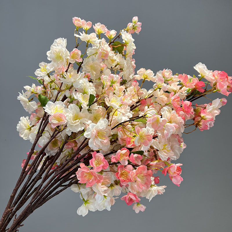 仿真5叉樱花枝假花婚庆