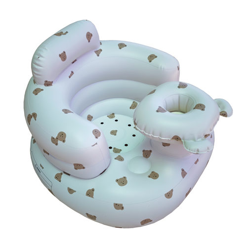 宝宝学坐椅婴儿训练坐着不伤脊柱充气沙发靠垫防摔翻充气浴凳