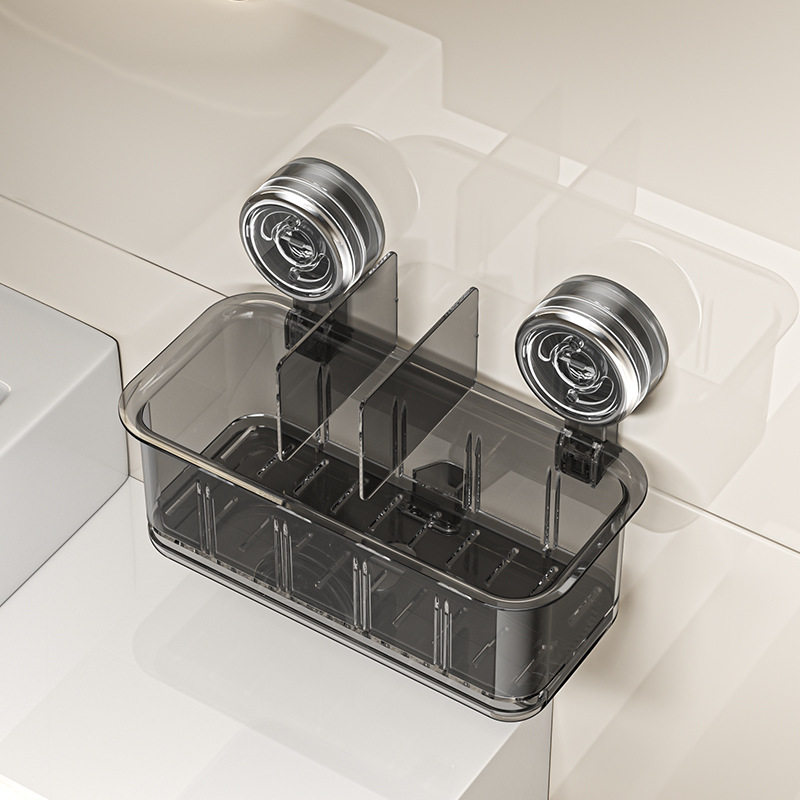 吸盘置物架壁挂免打孔洗漱台浴室洗手台收纳盒沥水卫生间收纳,家装主材,卫浴置物架,淘宝优惠券,粉丝福利购,淘宝优惠卷