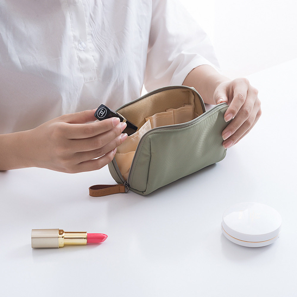 韩国化妆包简约淑女洗漱包防水小号手拿随身旅行收纳包袋