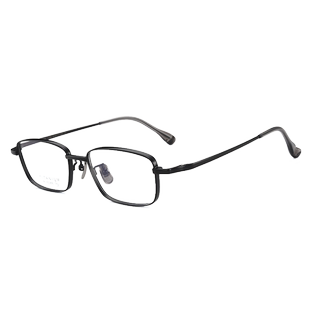 里斯特高度近视眼镜男小框方框近视镜女高度数眼镜框小脸纯钛镜架