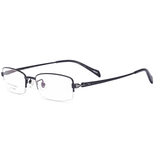 里斯特近视眼镜男半框纯钛小框眼镜框配成品近视镜男款眼睛框变色