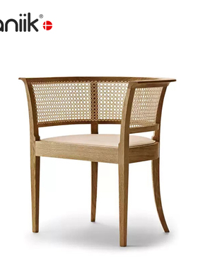 vaniik/意式极简艺术轻奢设计实木餐厅客厅 KK96620 餐椅