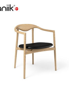 vaniik/北欧简约餐厅实木靠背椅 Jari Dining Chair 家用休闲餐椅
