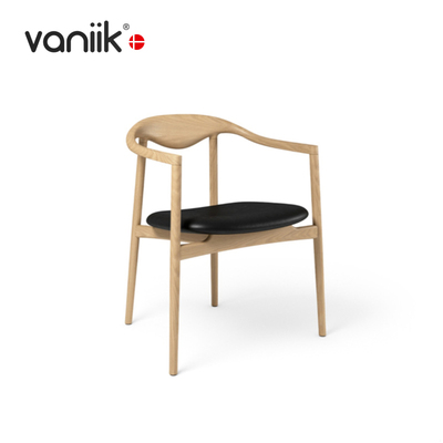 vaniik/北欧简约餐厅实木靠背椅 Jari Dining Chair 家用休闲餐椅