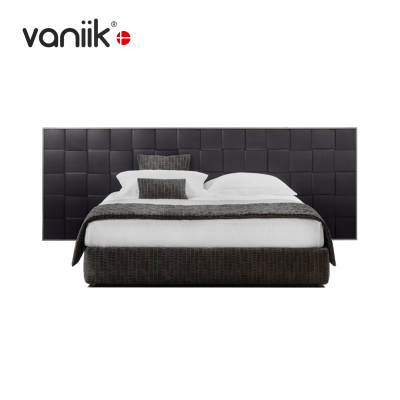 vaniik实木木质编织床