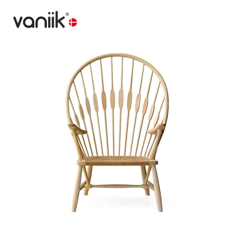 vaniik/北欧轻奢设计实木休闲 PP550 Peacock Chair 孔雀椅休闲椅