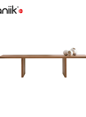 vaniik/北欧极简大平层客厅餐厅实木长方形Millenium Hope餐桌