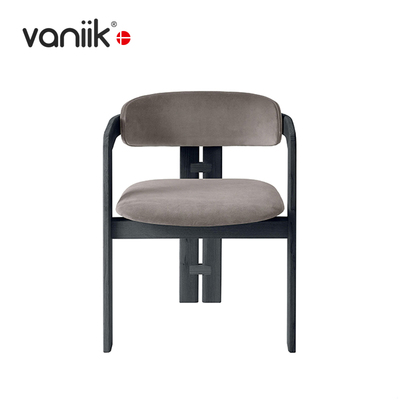 vaniik实木餐椅扶手书椅