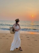 y版 定制 区区欧阳同款 JUZI 草编包重工刺绣Loe 罗家菜篮子沙滩包