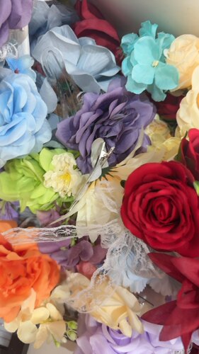 9.9两个/超仙花朵头饰氛围甜粉流苏发夹花朵挂坠风发卡边夹