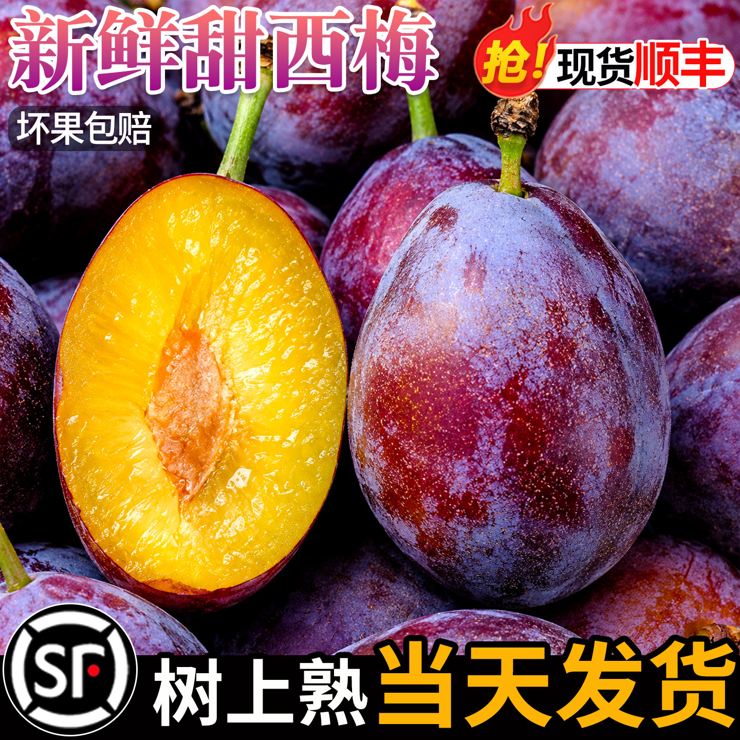 新疆法兰西西梅新鲜水果现摘整箱孕妇喀什大西梅脆甜李子顺丰包邮