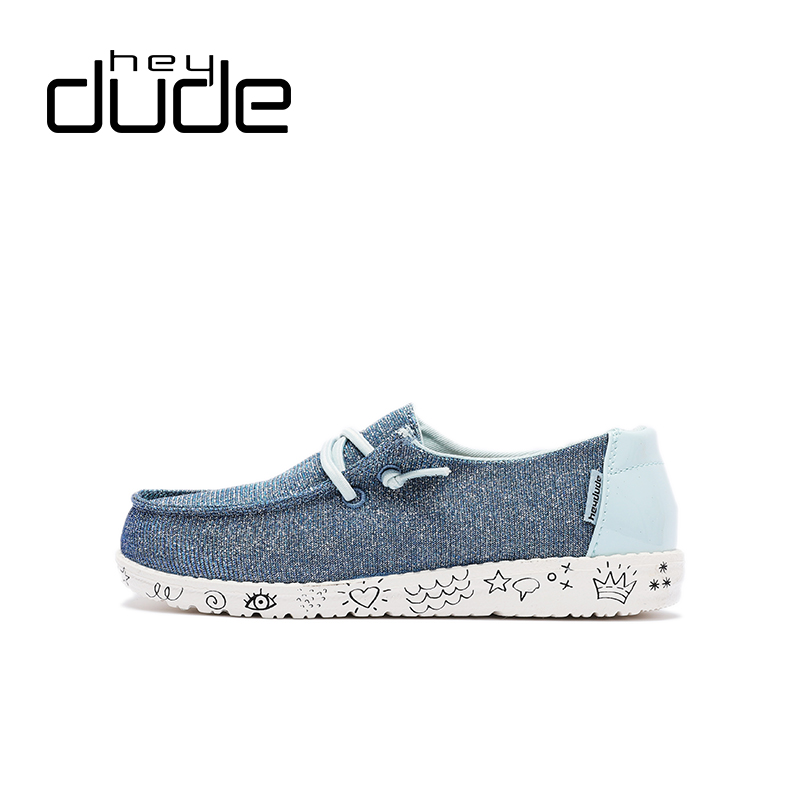 HEYDUDE大童鞋舒适休闲涂鸦