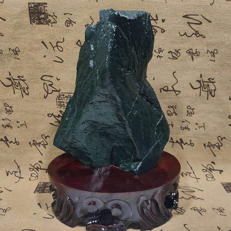 戈壁料原石黑青玉和田玉原料