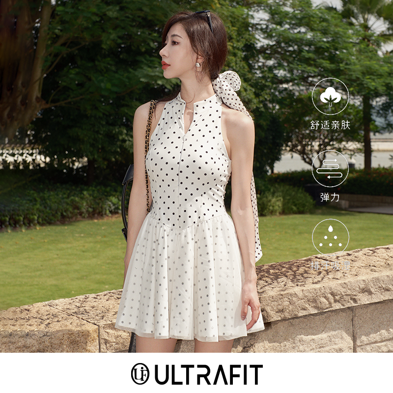 ULTRAFIT波点网球印花无网球服