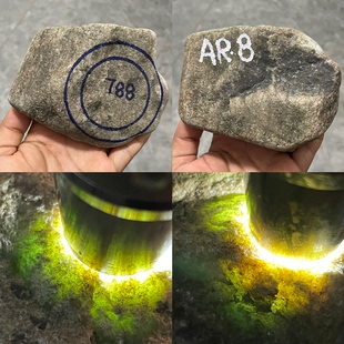 缅甸翡翠原石木那场口会卡莫湾基莫西沙打灯透种水好免费帮切