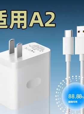适用OPPOa2充电器线快充a2闪充数据线A2手机充电线33W瓦充电头typec套装