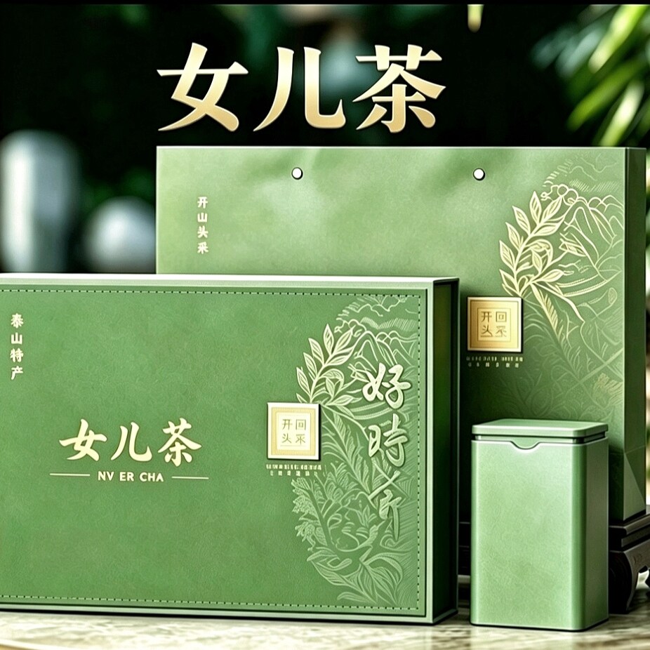 女儿茶绿茶山东泰山特产礼盒高山绿茶2026年新茶原产地茶园板栗香