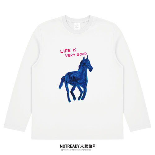 lifeisverygood艺术长袖T恤