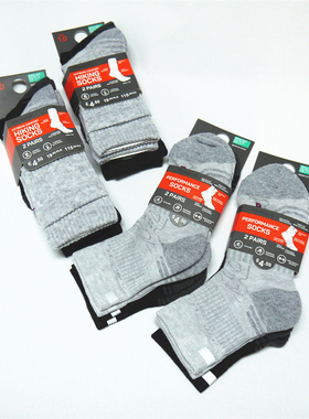 Primark出口羊毛袜户外运动反光中筒袜男女袜毛巾底秋冬保暖透气