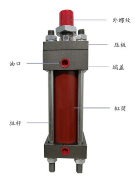 HOB重型油缸缸径40行程*50*100 150 200 300 FA FB CA CB LA LBTC