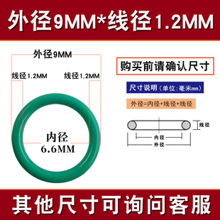 3.1 2.4 3.5 o型橡胶垫圈 氟胶O型圈耐高温密封圈线径1.5 5mm