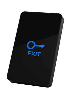 明装触摸出门按钮黑色轻触门禁开门开关白色86型按钮窄框门开关