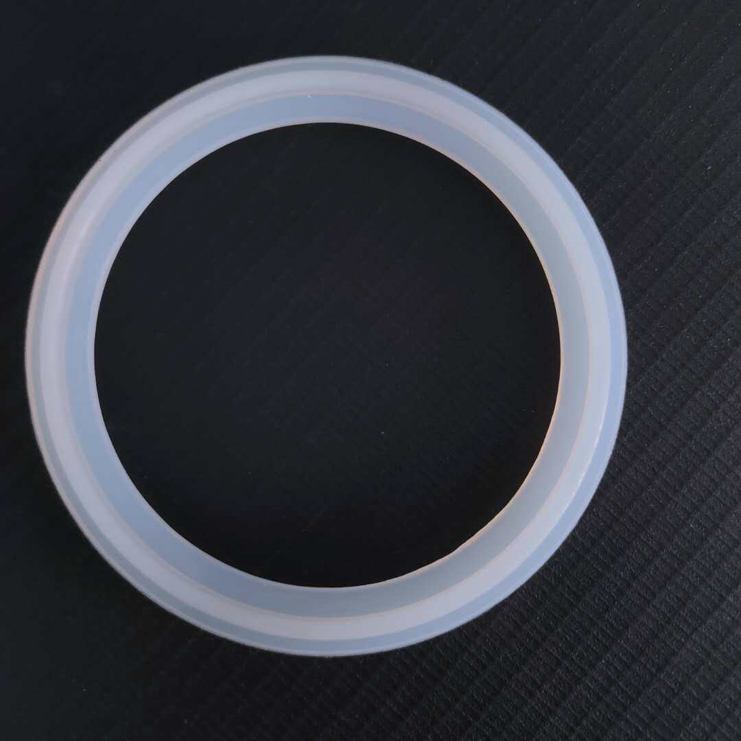 卫生级卡箍垫片不锈钢快装垫片卡盘硅胶密封圈硅胶垫端口接头垫圈