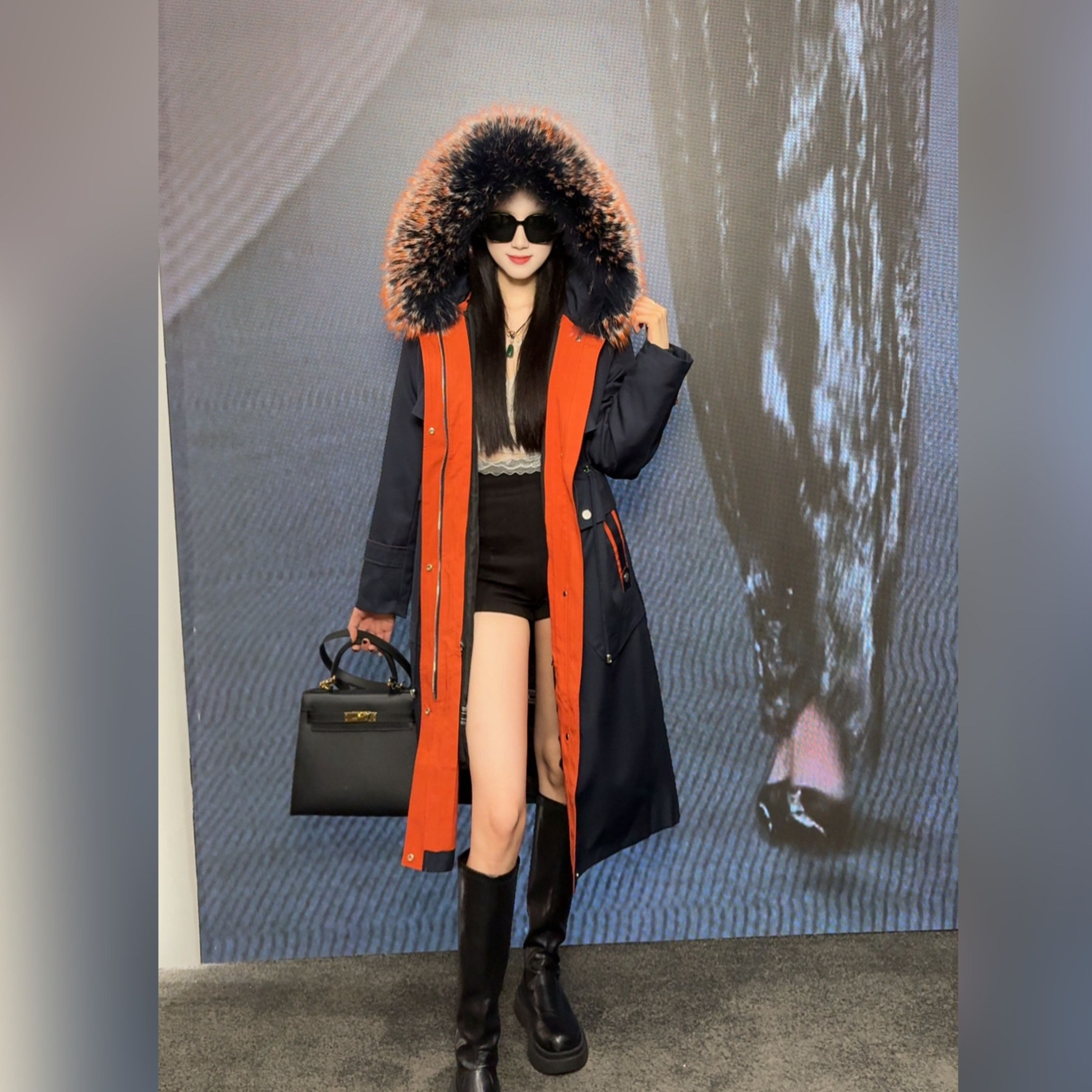 【长相思兔毛】新款貉子毛派克服女中长款连帽保暖洋气派克服,女装/女士精品,派克服,淘宝优惠券,粉丝福利购,淘宝优惠卷