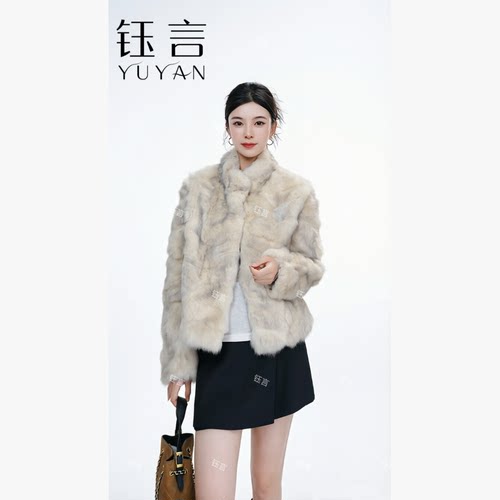 钰言专属【雪珞】时尚潮流百搭兔毛外穿外套
