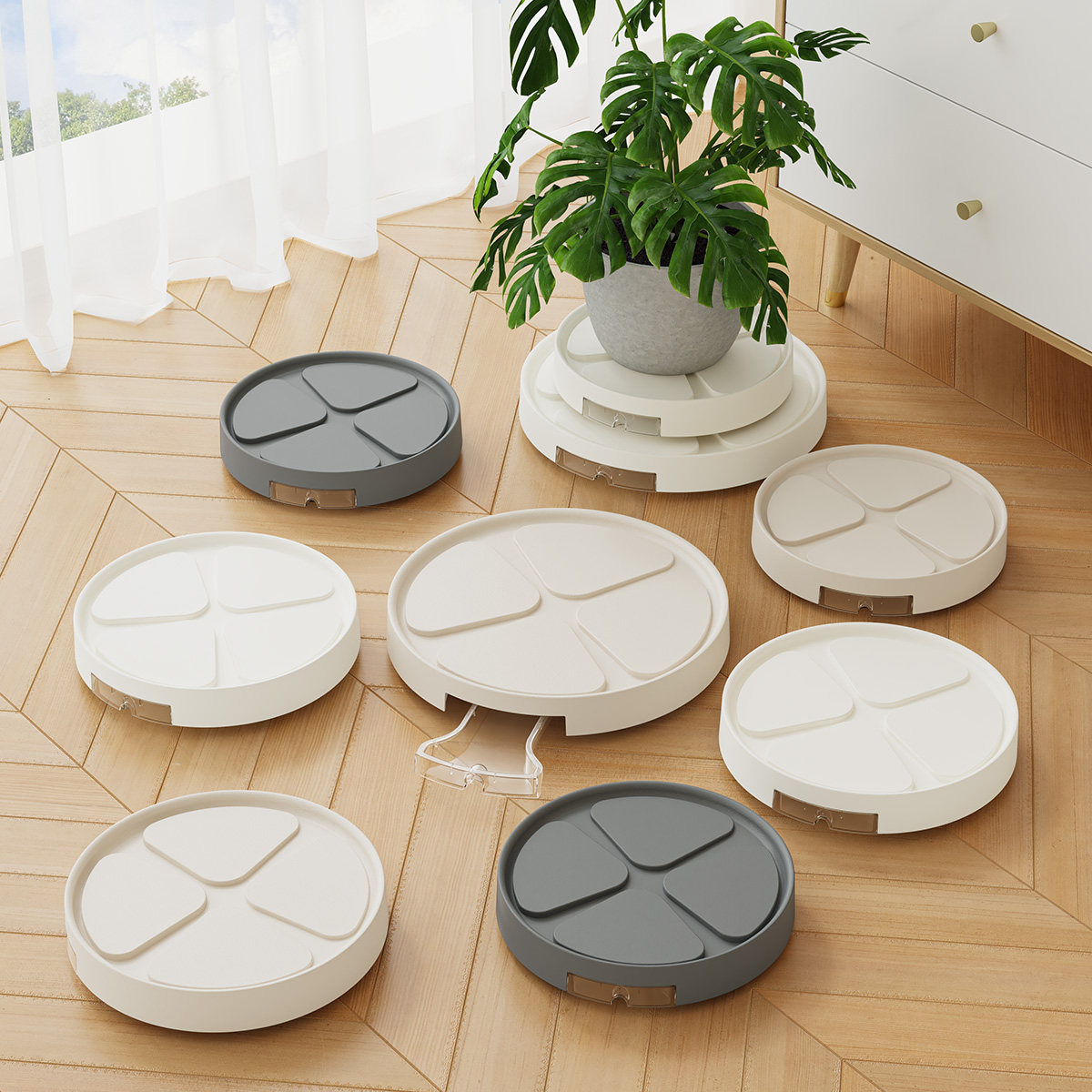 移动花盆托盘底座带轮滚轮万向滑轮接水盘盒隐形盆栽加厚塑料花盘,鲜花速递/花卉仿真/绿植园艺,花托/移动托盘,淘宝优惠券,粉丝福利购,淘宝优惠卷