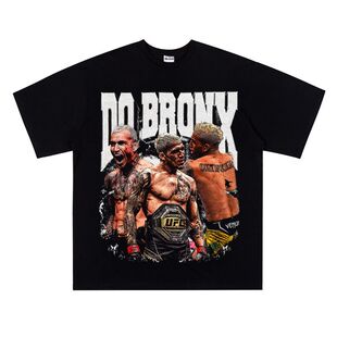 UFCOliveira奥利维拉 短袖嘻哈潮流 vintage拳击人像格斗数码直喷