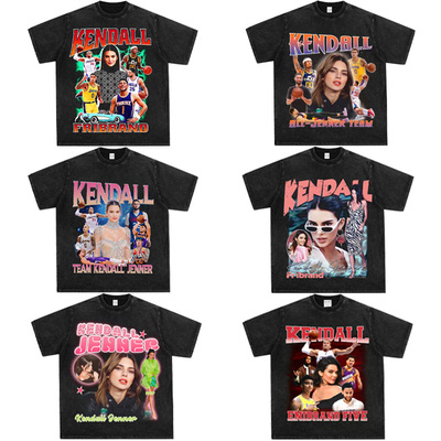 Kendall Jenner肯豆美式肯达尔詹娜短袖印花t恤夏季首发前男友ins