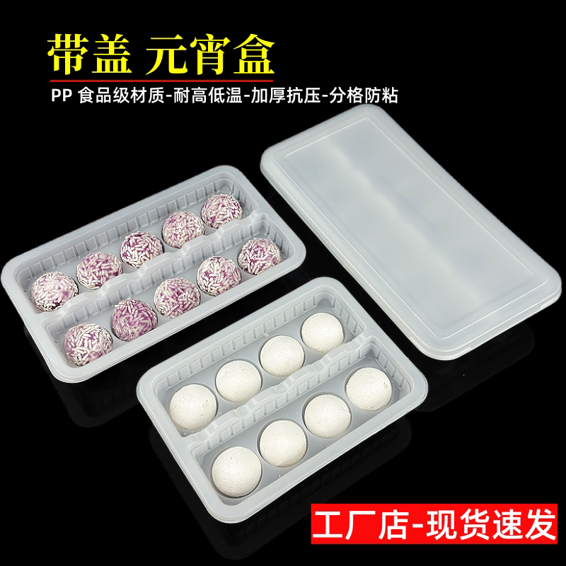 长方形PP速冻汤圆打包盒快递专用图片