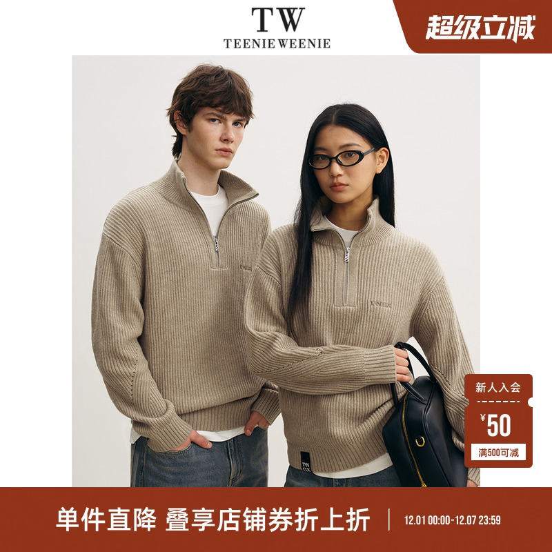 【男女同款】TeenieWeenie小熊男装美式休闲针织衫长袖毛衣上衣