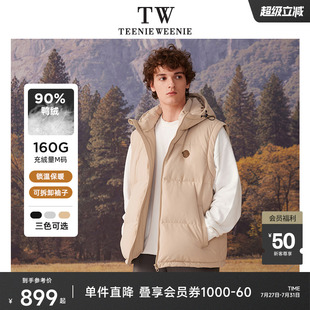 宽松连帽羽绒服保暖厚外套潮 新款 TeenieWeenie小熊男装 冬季