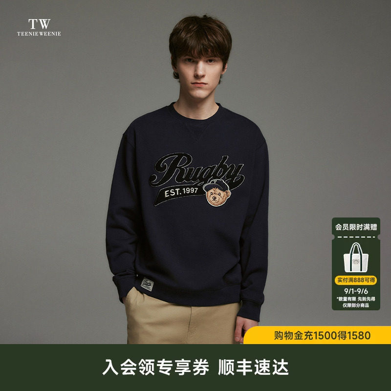 TeenieWeenie刺绣圆领宽松卫衣