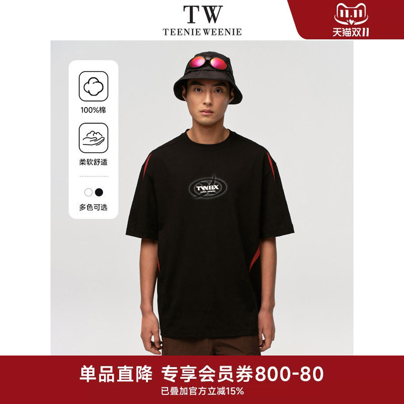 TeenieWeenie小熊男装圆领T恤美式潮流时尚字母短袖上衣