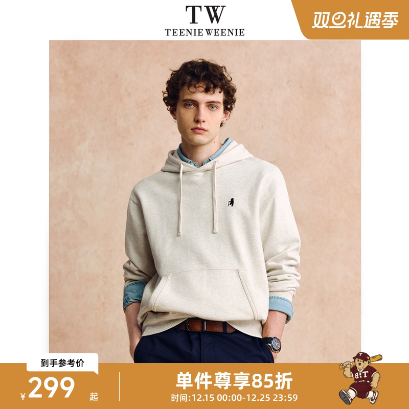 Teenie Weenie小熊男装休闲宽松软糯舒适新款卫衣男款长