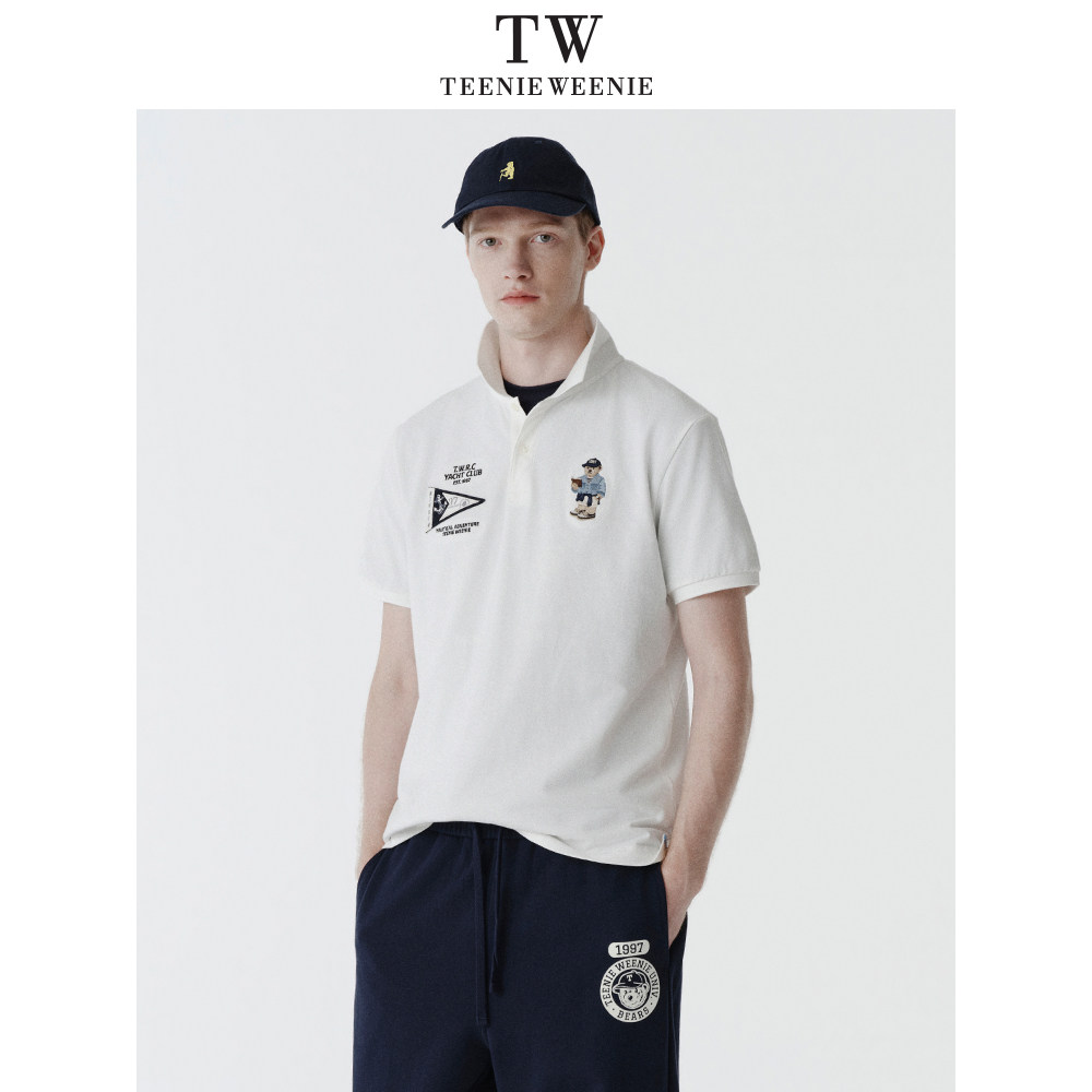 Teenie Weenie小熊男装日常休闲百搭骨感弹力短袖POLO衫2026年春,男装,Polo衫,淘宝优惠券,粉丝福利购,淘宝优惠卷